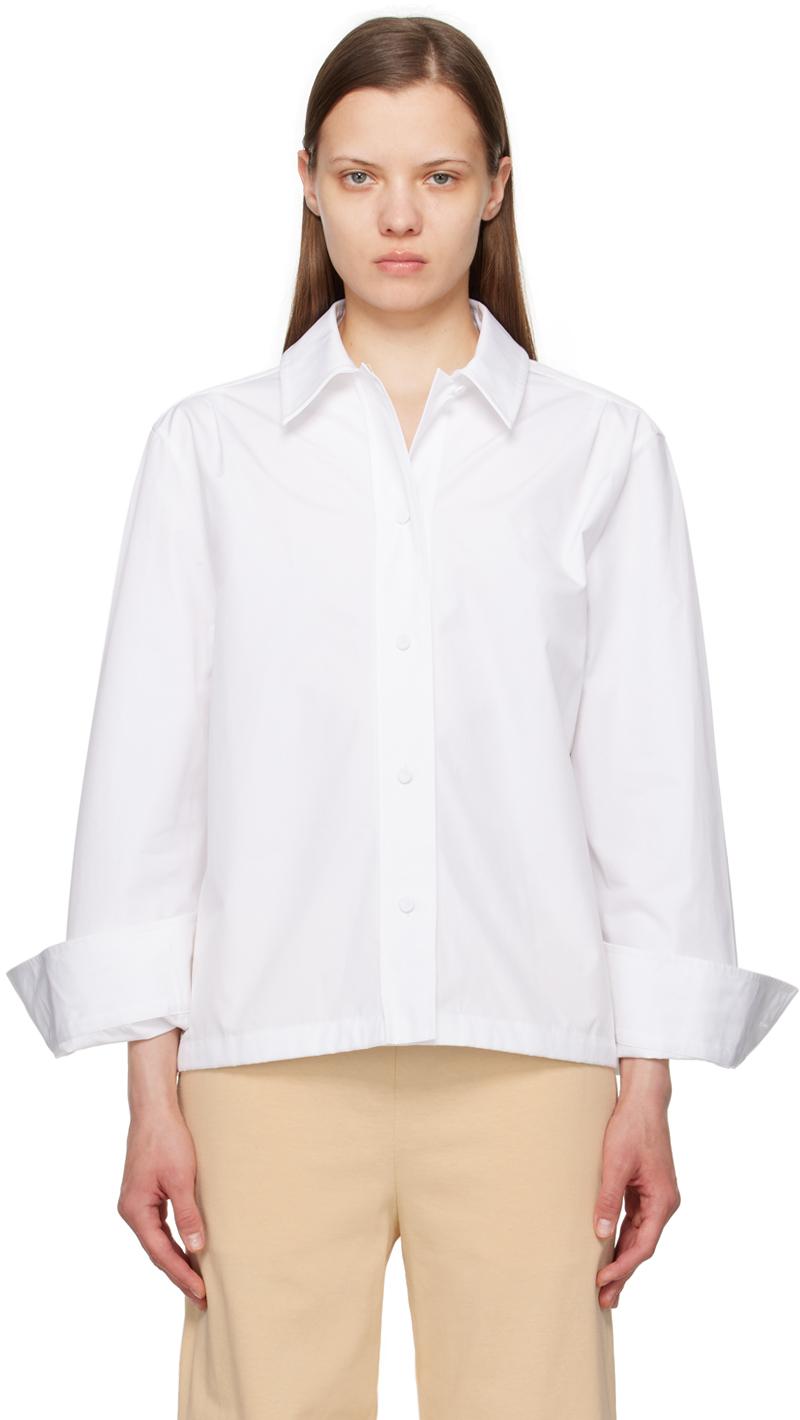 Jil Sander レディース ホワイト ボタンアップシャツ トップス