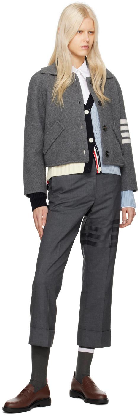 Thom Browne レディース Thom E ホワイト ポインテッドカラー シャツ 