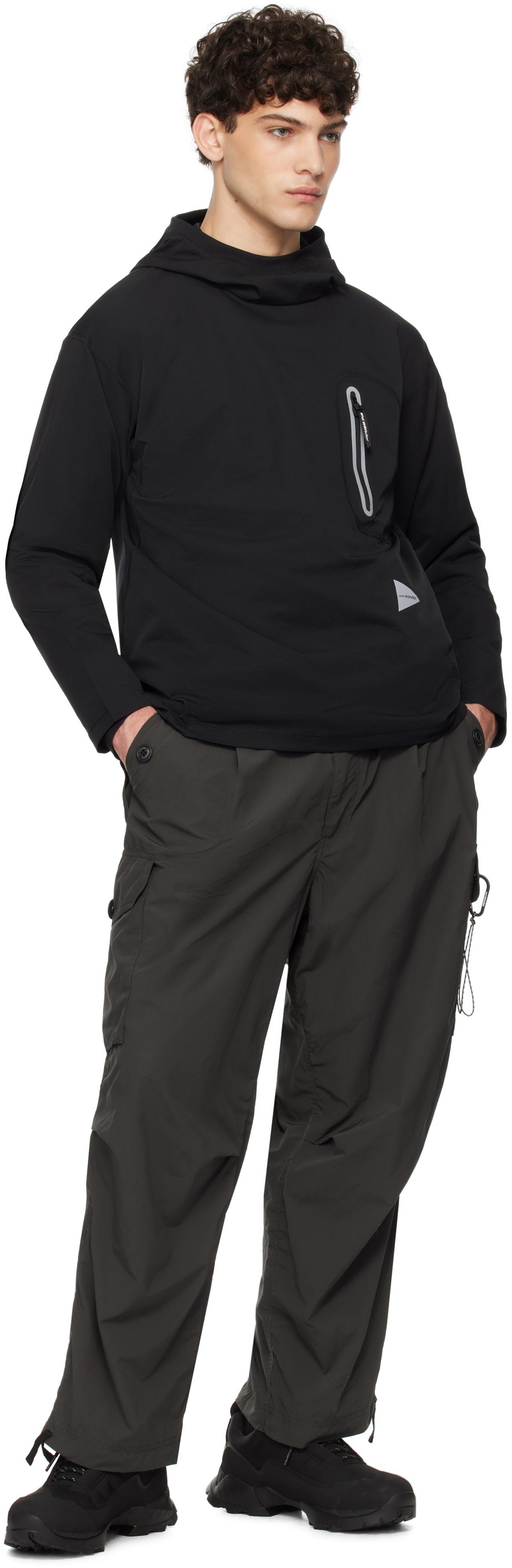 and wander Hybrid Warm Pocket Hoodie in Black for Men | Lyst