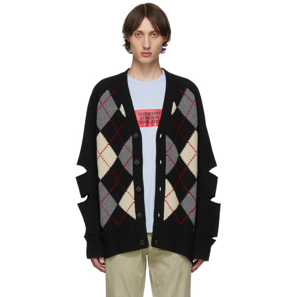 burberry argyle sweater