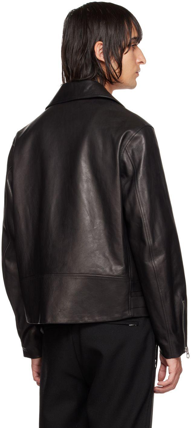 Jil sander leather coat cheap