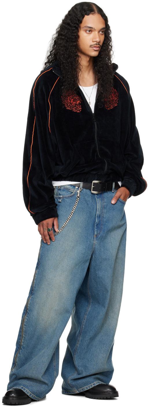 Lu'u Dan Supa Sleaze Track Jacket in Black for Men | Lyst