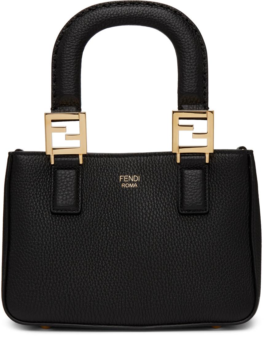fendi black mini bolsa