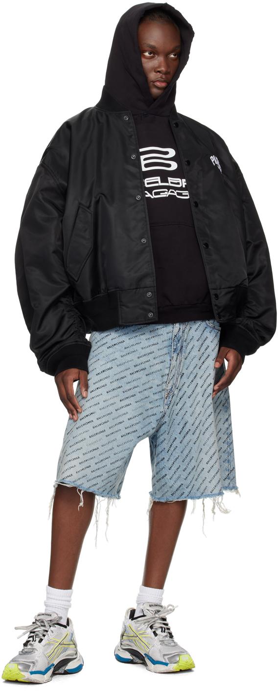 Balenciaga メンズ ブルー Skater デニムショートパンツ ハーフパンツ