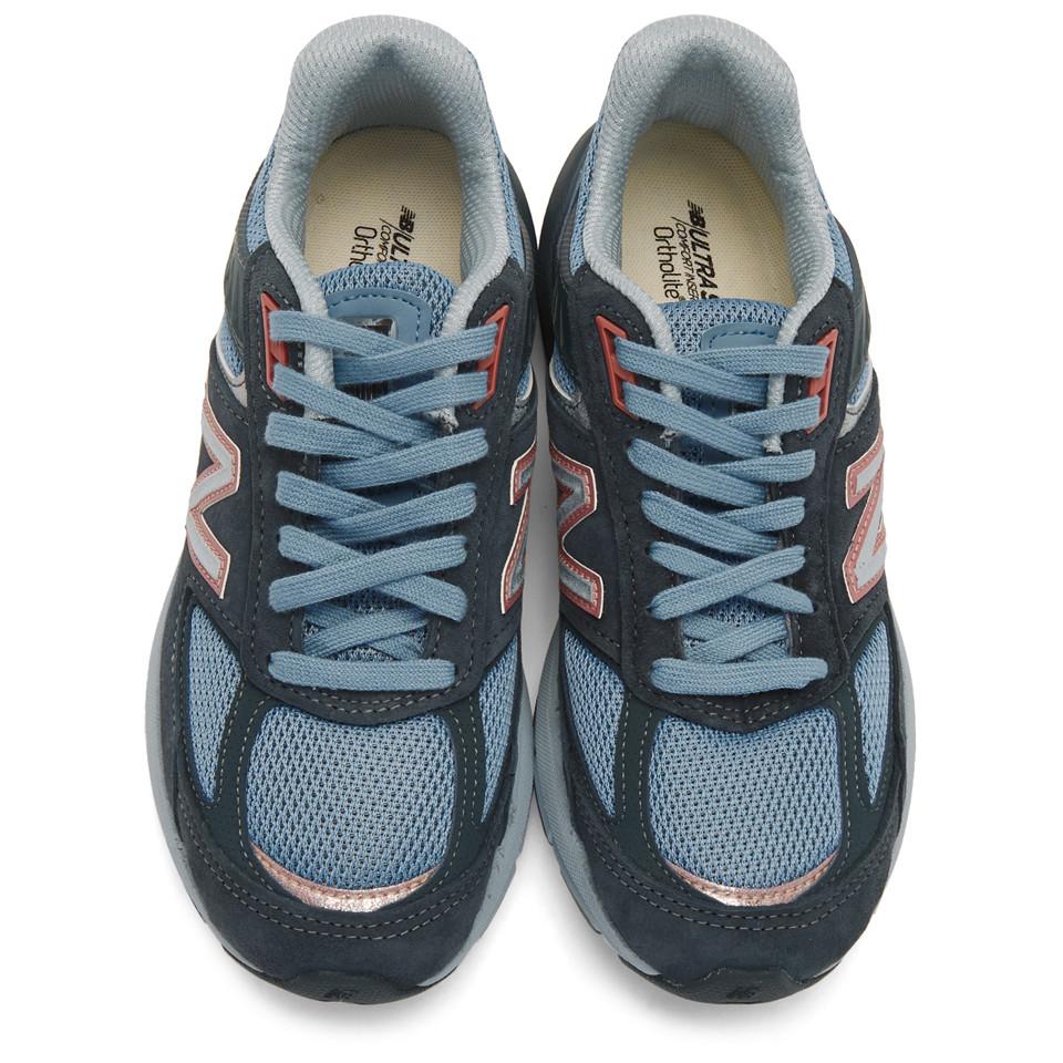 New Balance Rubber Made In Us 990 V5 Sneaker in Blue - Lyst