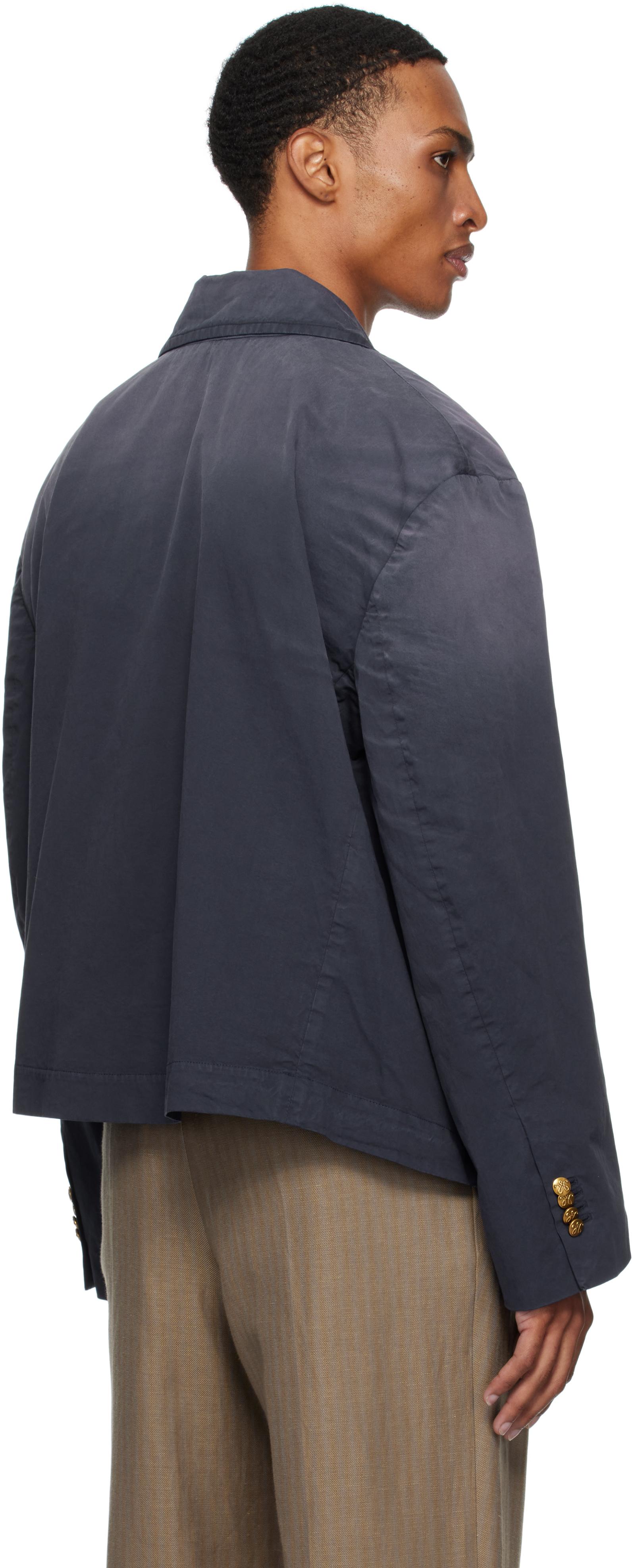 Willy Chavarria Box Cutter Blazer in Blue for Men | Lyst