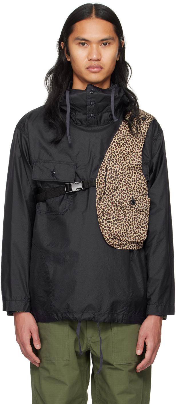 Engineered Garments Beige Shoulder Vest in Black for Men | Lyst
