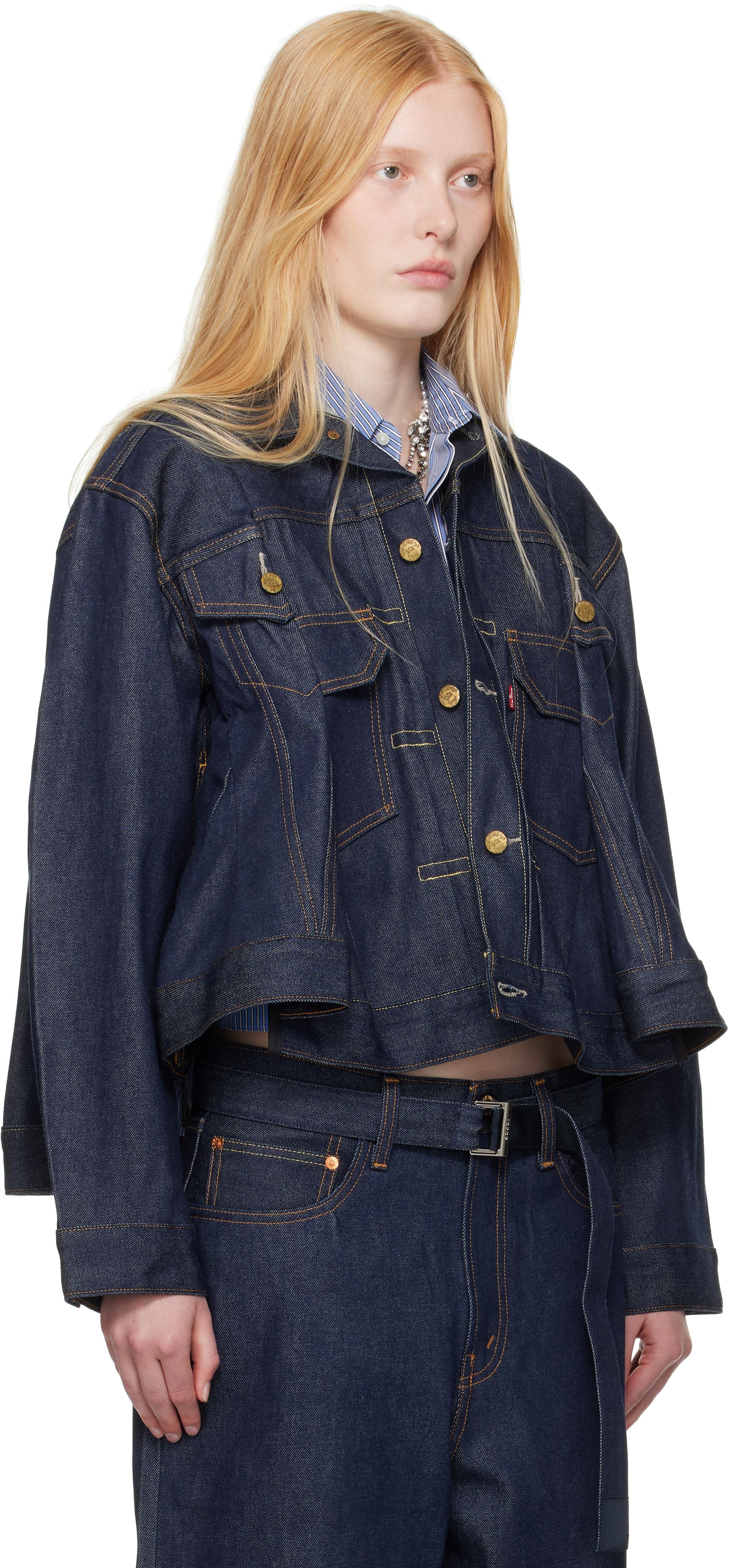 Sacai Levi's Edition Denim Jacket in Blue | Lyst UK