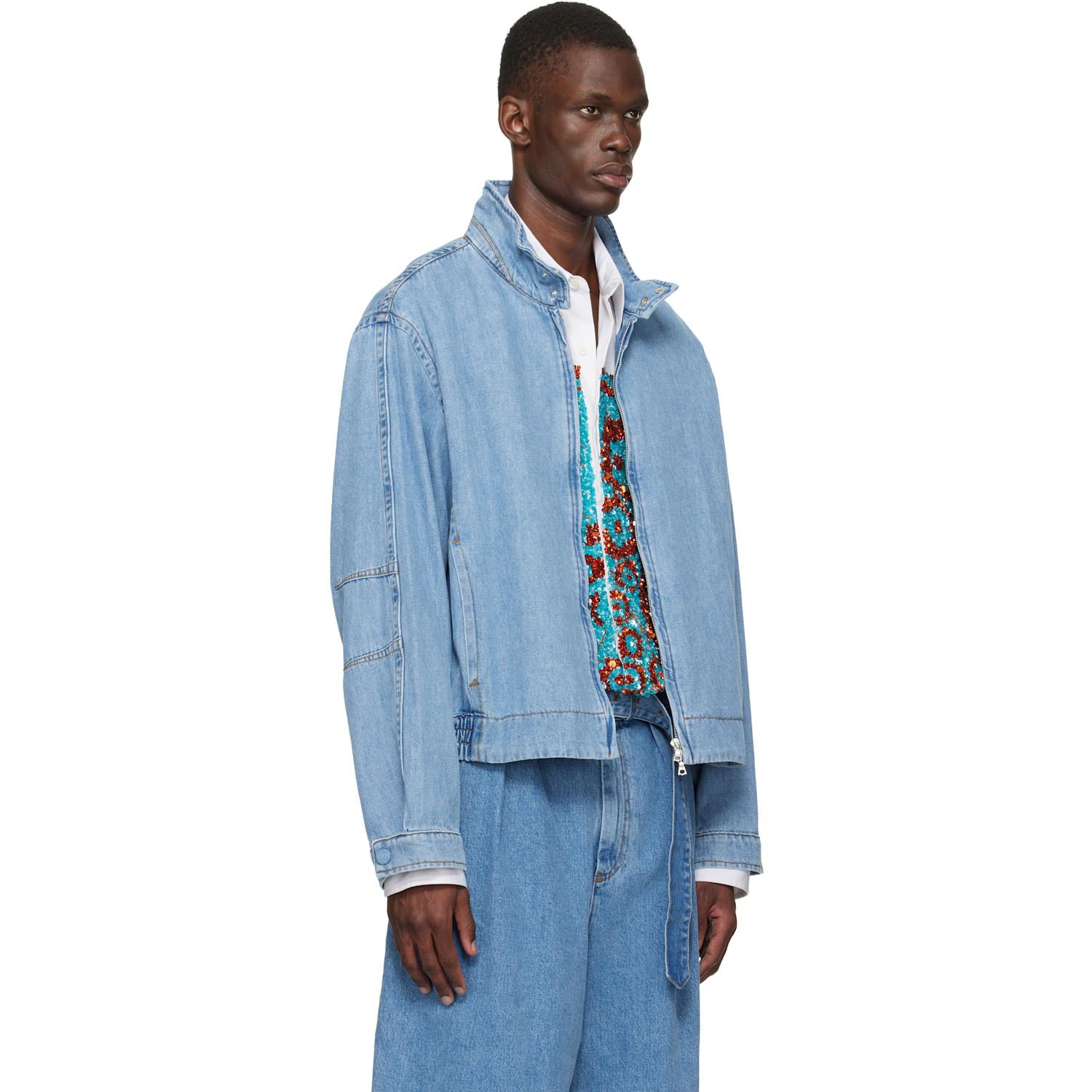 c*a様 新品DRIES VAN NOTEN マルチカラーパッチワークデニムジャ メンズ Dries Van Noten ジャケット (カジュアル) | オンラインセール