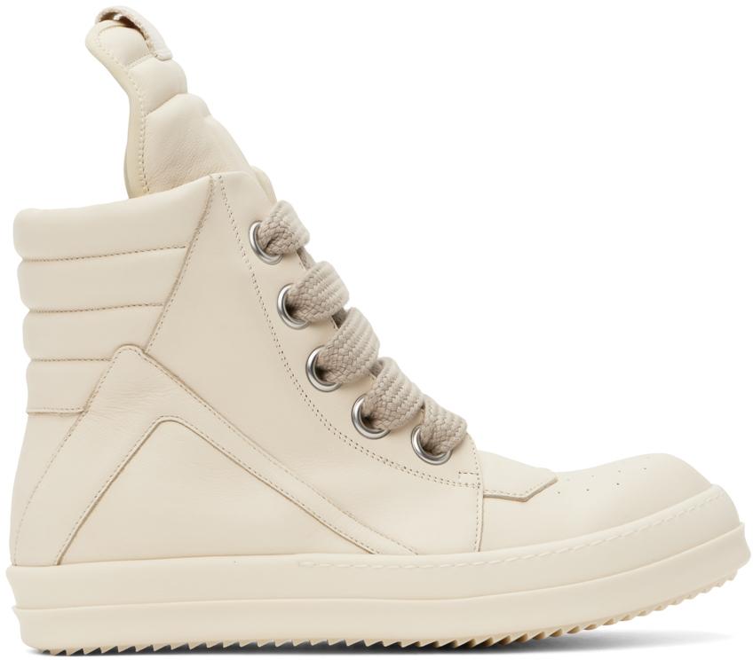 Rick Owens メンズ オフホワイト Porterville Jumbolaced Geobasket 