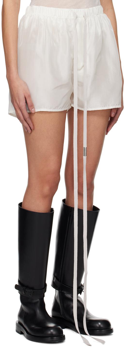 Ann Demeulemeester レディース オフホワイト Lily ショートパンツ 