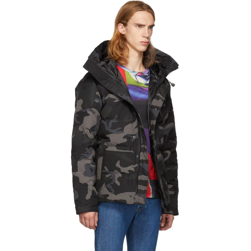 Canada Goose Cotton Black Down Camo Black Label Macmillan Parka for Men -  Lyst