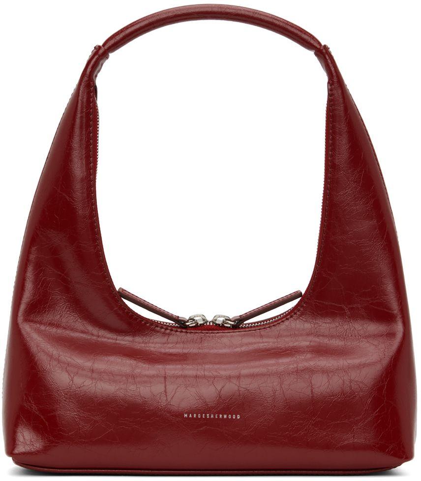 Marge Sherwood Womens Creambeige Crinkle Piping Logo-embossed Leather  Shoulder Bag | ModeSens
