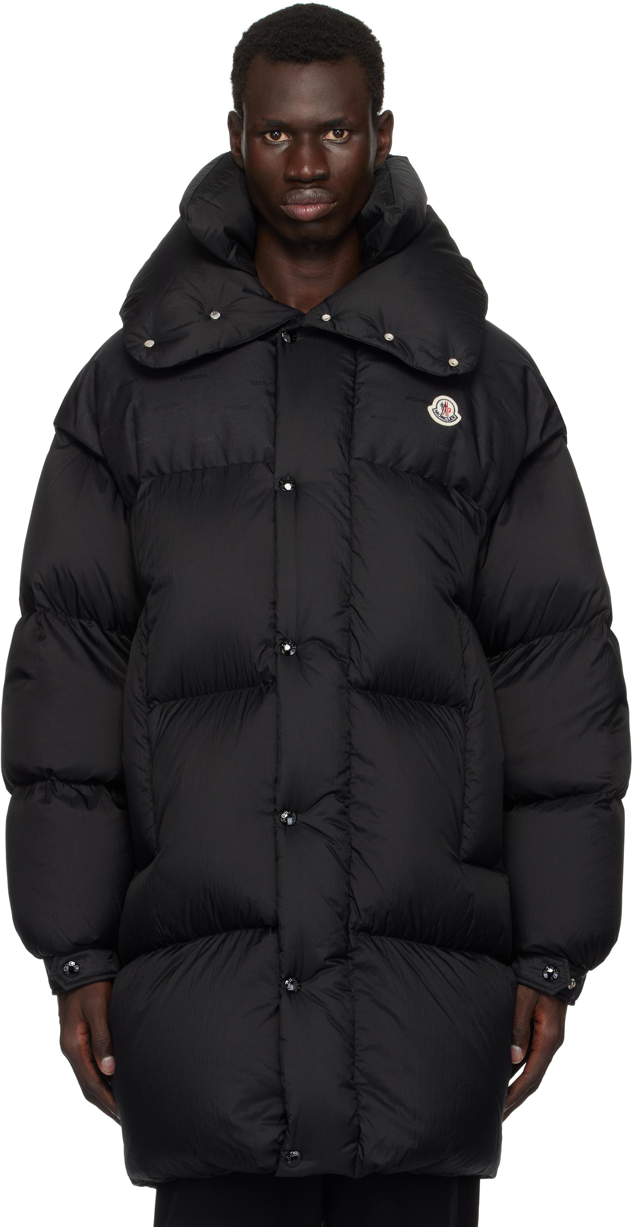 Moncler メンズ ブラック Verone リバーシブル ロング ダウン  