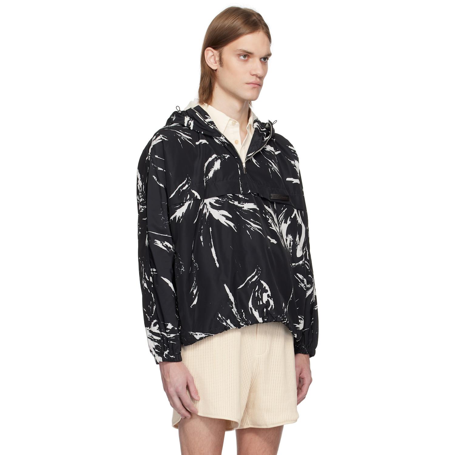 Wales Bonner Bloom Anorak in Black for Men | Lyst