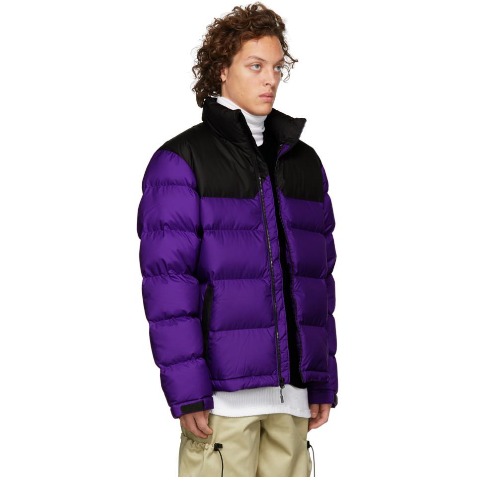 north face purple and black jacket
