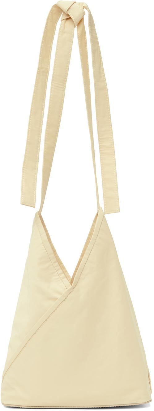 MM6 by Maison Martin Margiela Off-white Triangle Crossbody Bag | Lyst