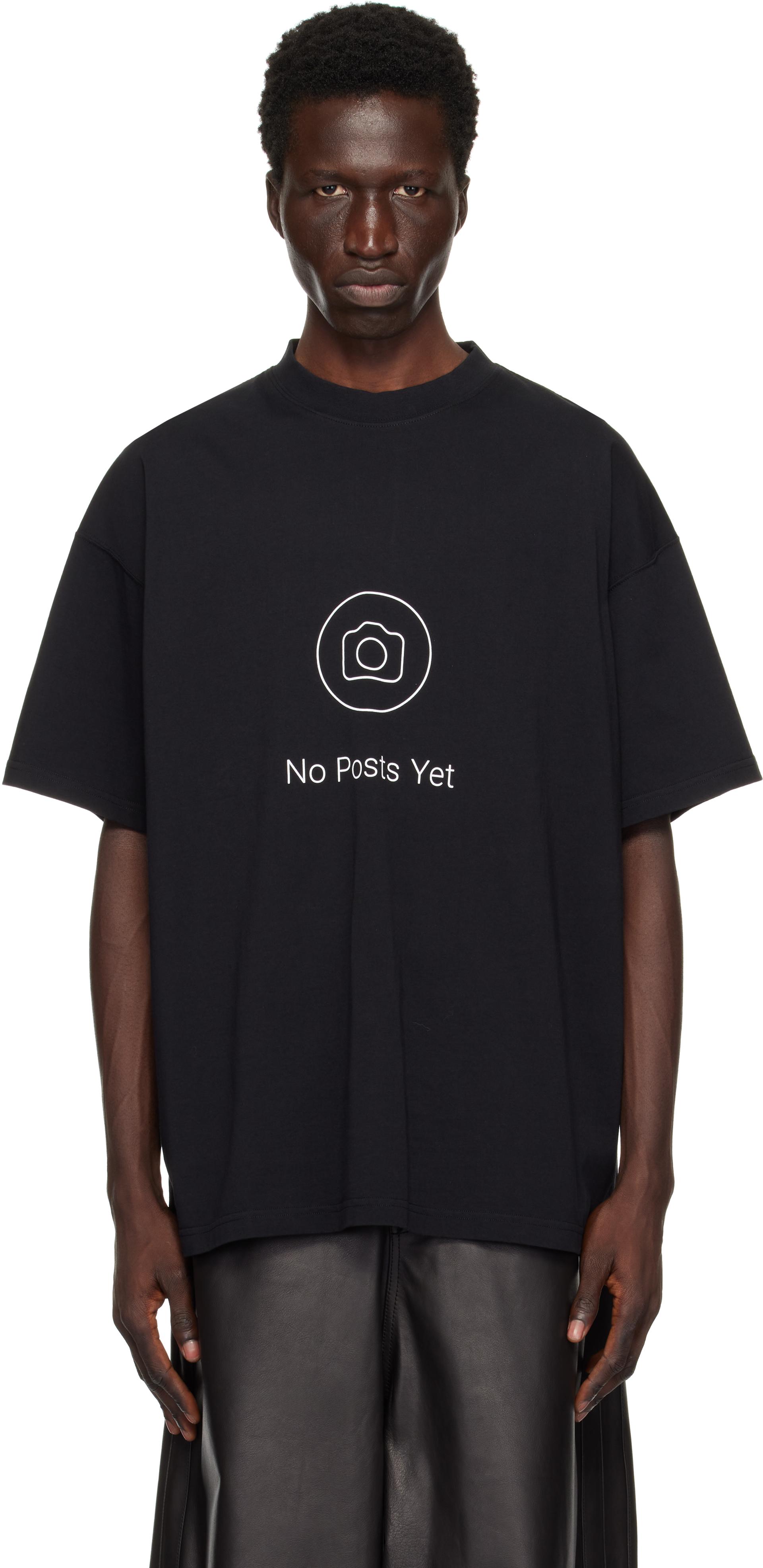 【VETEMENTS】ブラック No Posts レギュラー Tシャツ Vetements 'No Posts' Regular T-Shirt in Black for Men | Lyst
