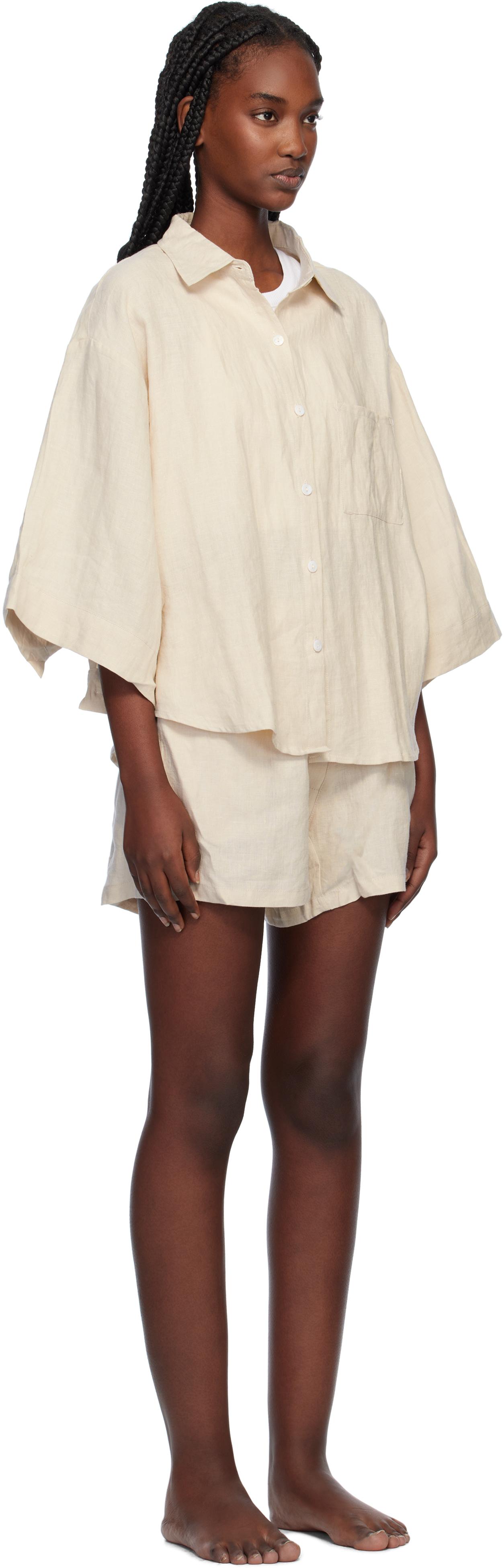 【関税込み】Deiji Studios イエロー Placket パジャマセット レディース Deiji Studios パジャマ | オンラインセールは最大68