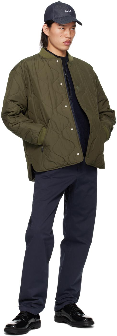 Khaki Florent Bomber Jacket in Black for Men Lyst UK