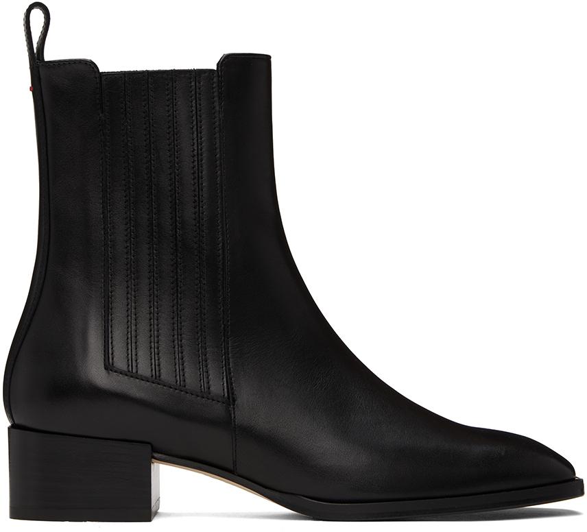 Aeyde Neil Leather Ankle Boots in Black Lyst