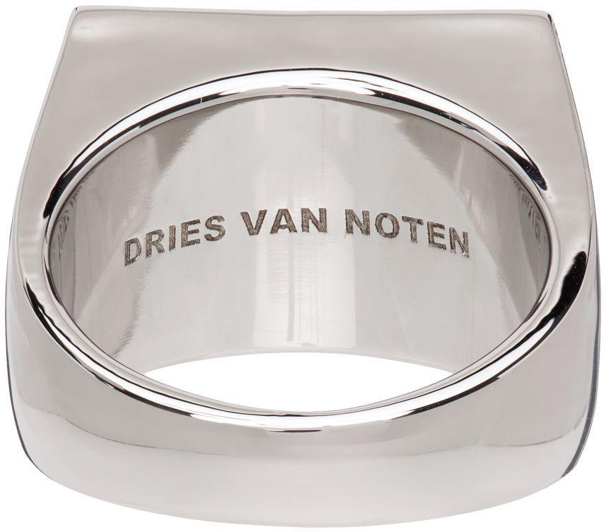 Dries Van Noten Signet Ring in Red for Men | Lyst
