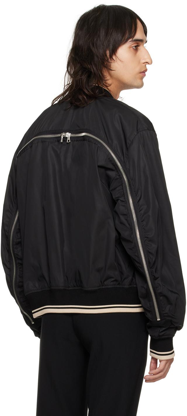 Dries Van Notten ジッパー ボンバージャケット Dries Van Notenのベージュ ジップアップ ボンバージャケットが