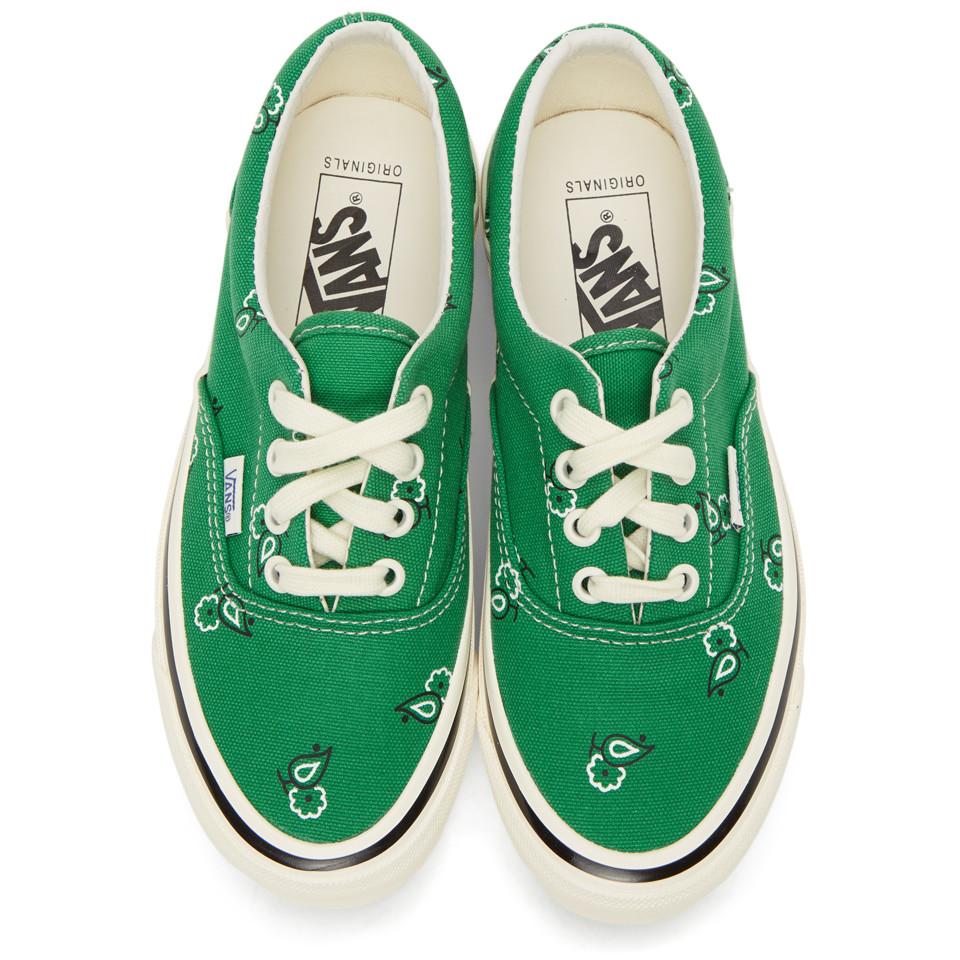 green bandana vans