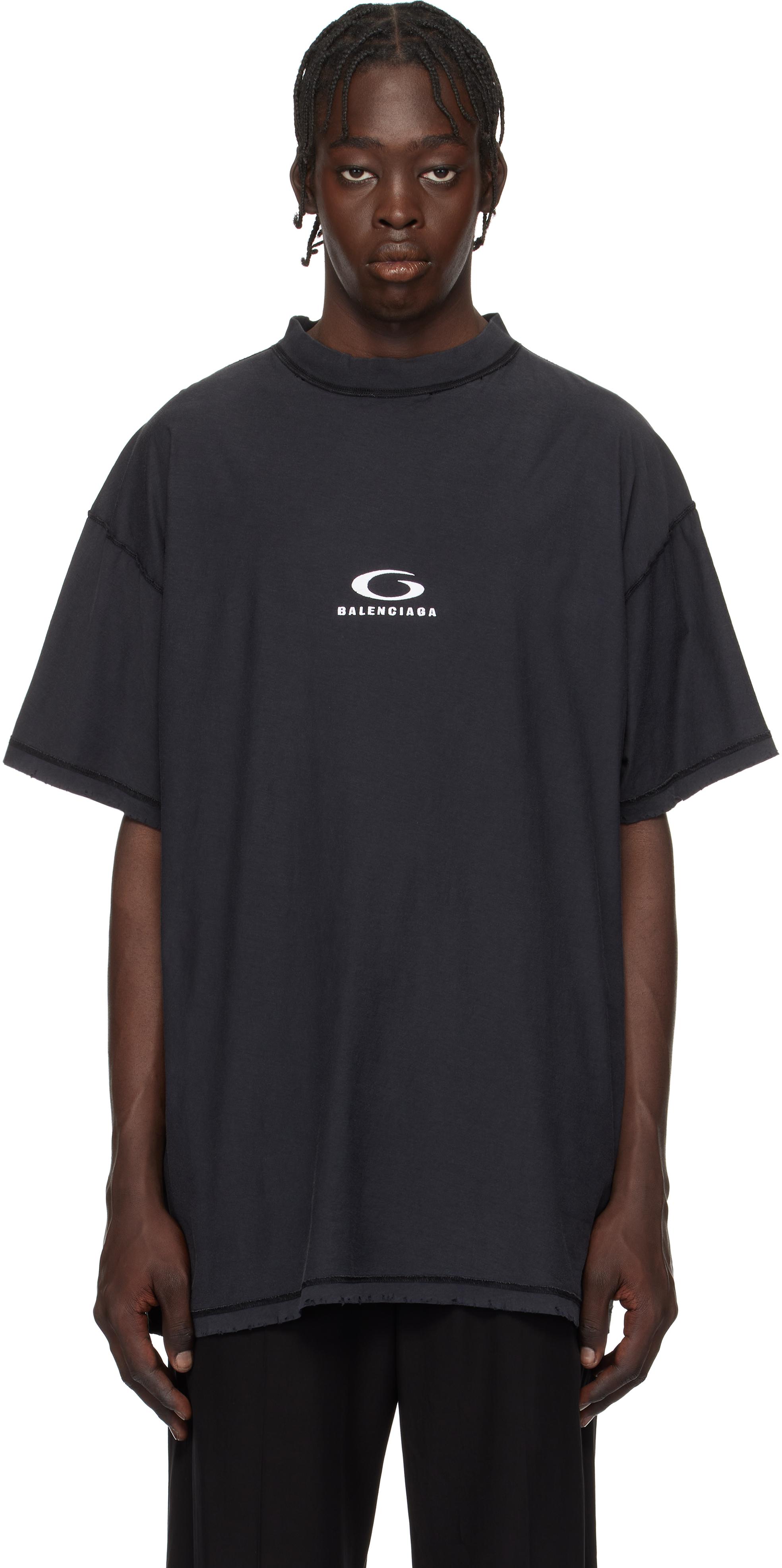 【BALENCIAGA】lhead Inside Out Oversized T-shirt Tシャツ Balenciaga Inside-Out T-shirt | Black | FARFETCH