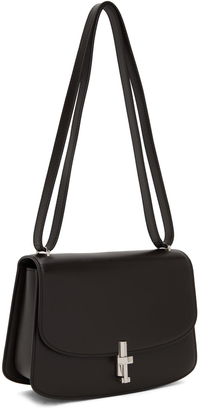 The Row レディース ブラック ブラウン レザー Sofia 8.75 バッグ 