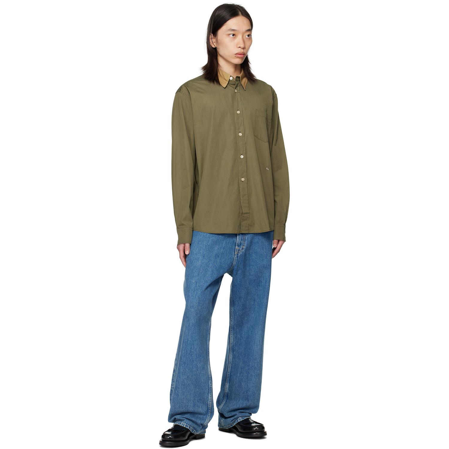 Our Legacy Khaki Beyond Bd Shirt in Green for Men | Lyst