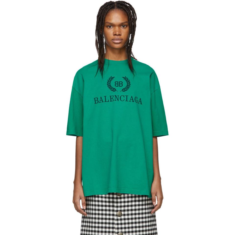 balenciaga t shirt green