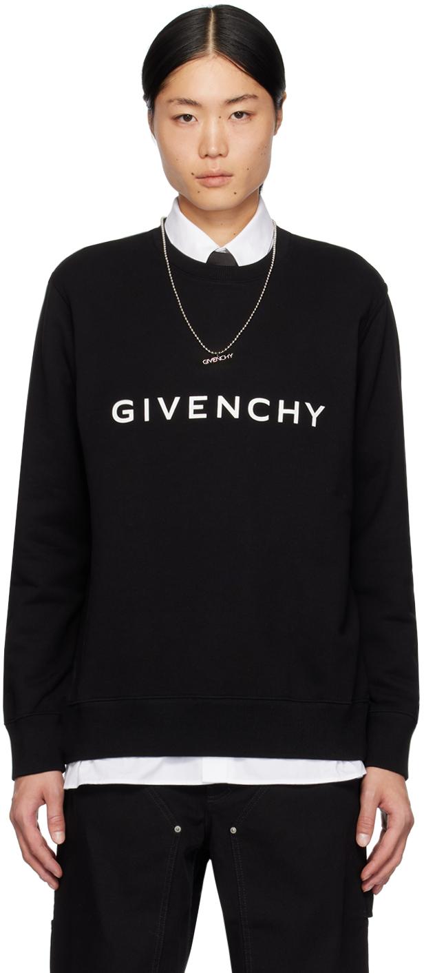 Givenchy メンズ ブラック スリムフィット スウェットシャツ 