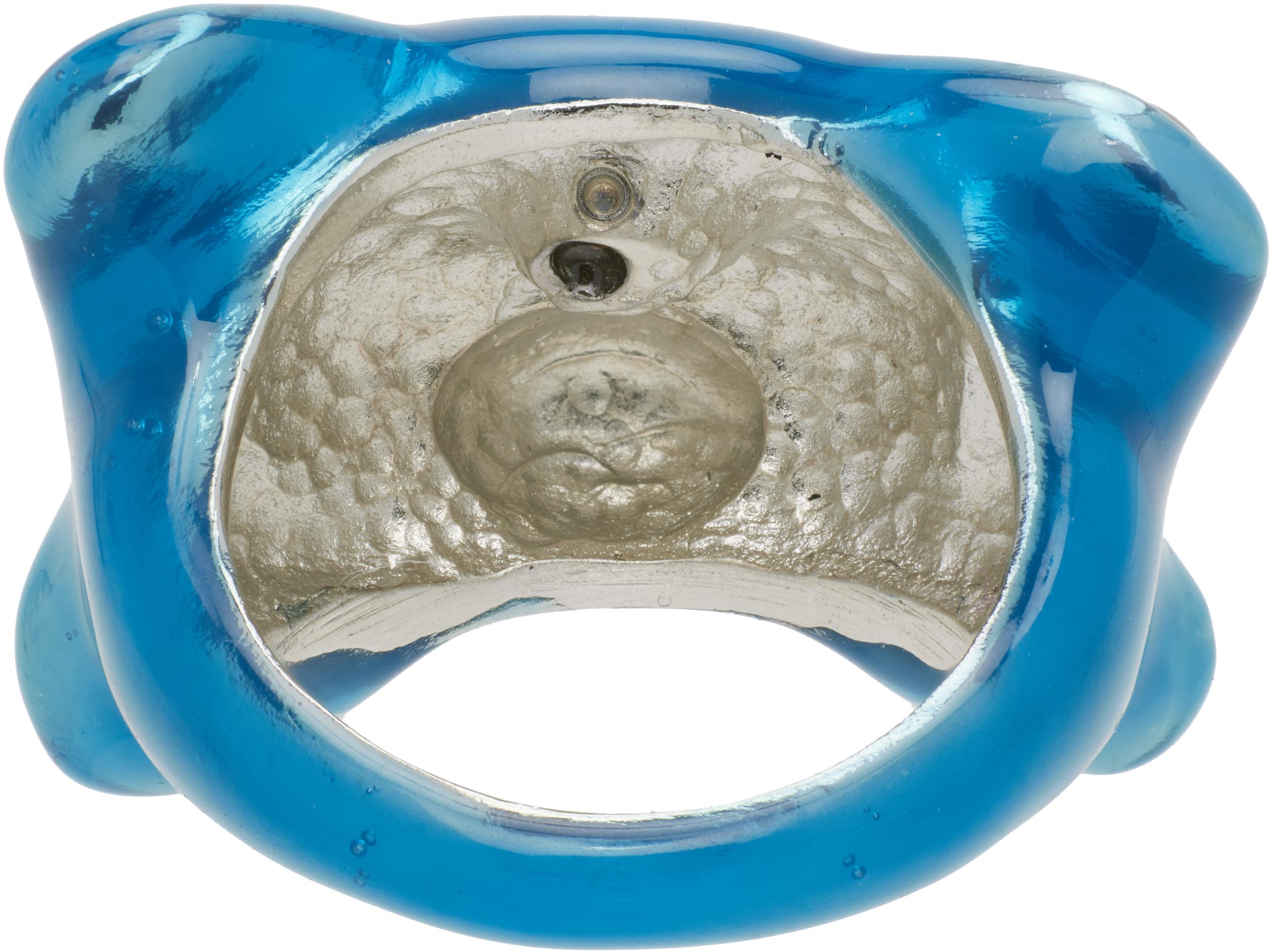 【関税込み】Collina Strada ブルー Dough リング Collina Strada: Blue Dough Ring | SSENSE 日本