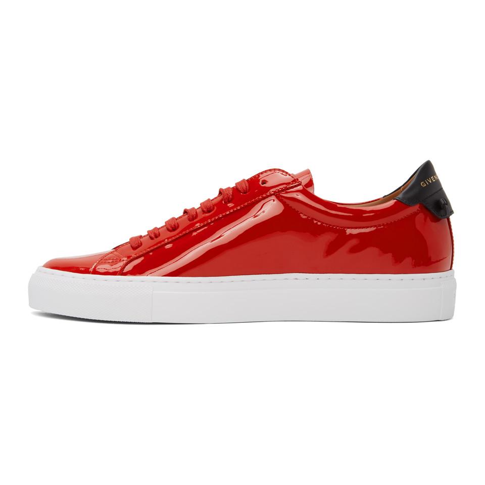Givenchy Red Patent Urban Knots Sneakers for Men | Lyst