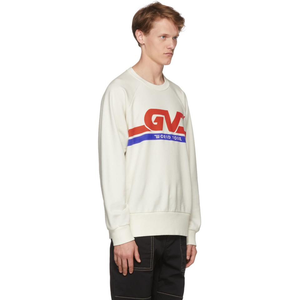 Givenchy White Gv World Tour Sweatshirt 