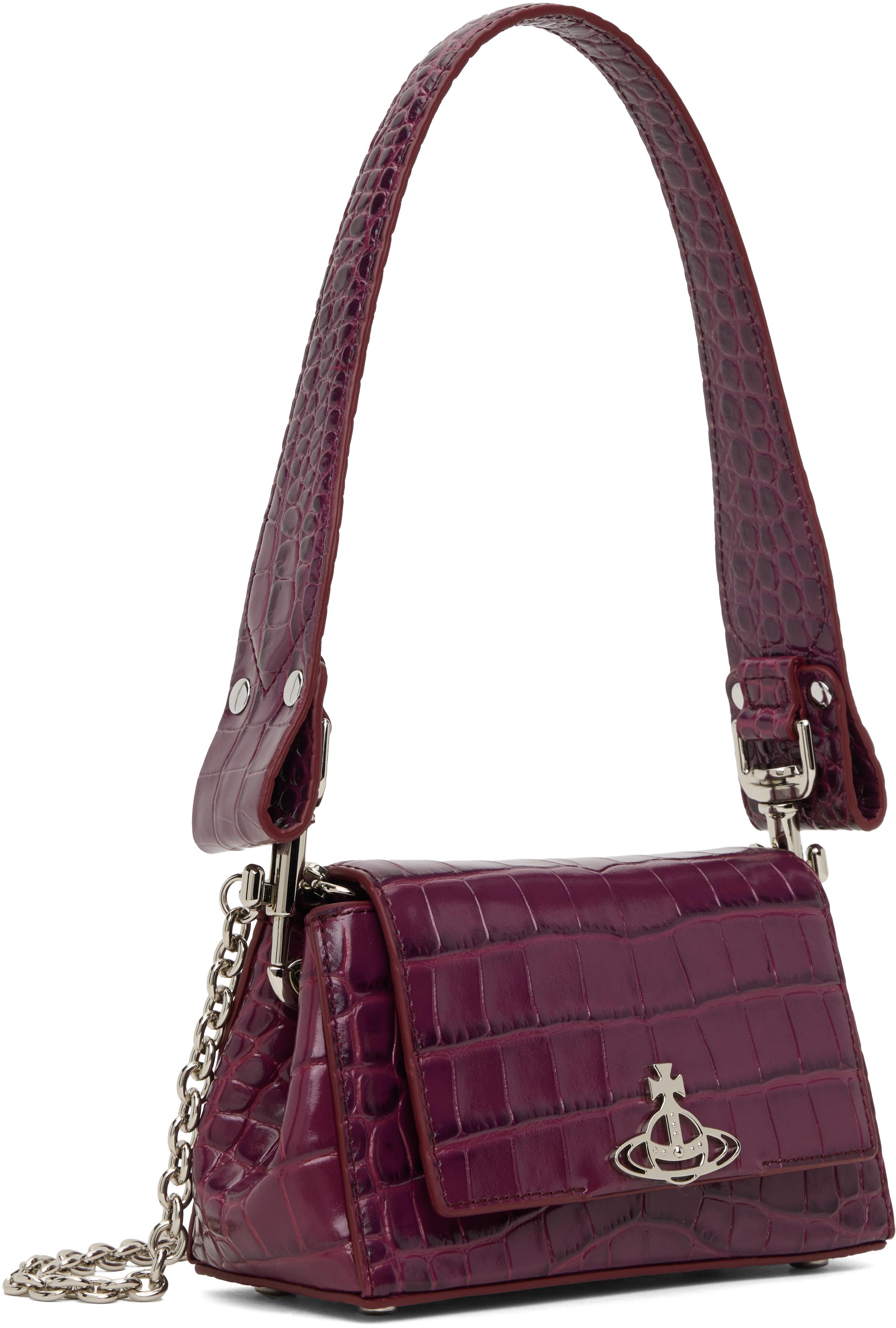 Vivienne Westwood レディース パープル スモール Hazel バッグ 