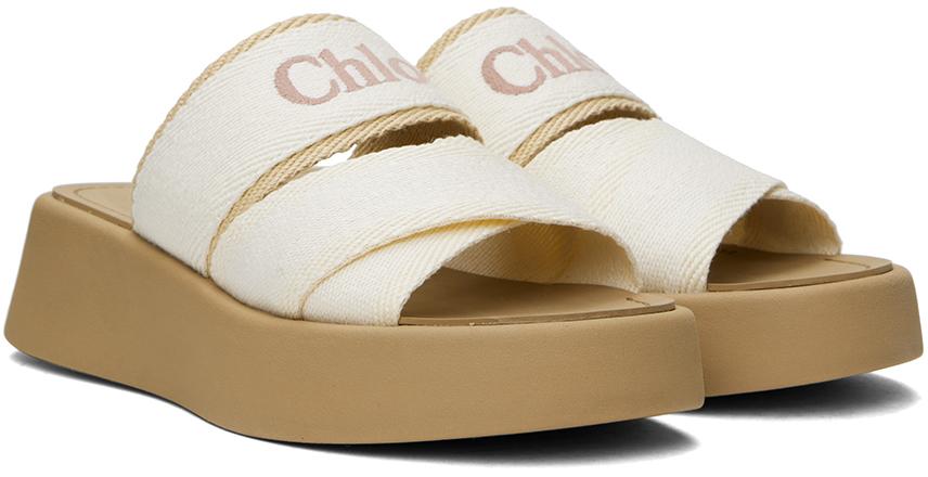 Chloé Mila Slide Sandals in Black | Lyst