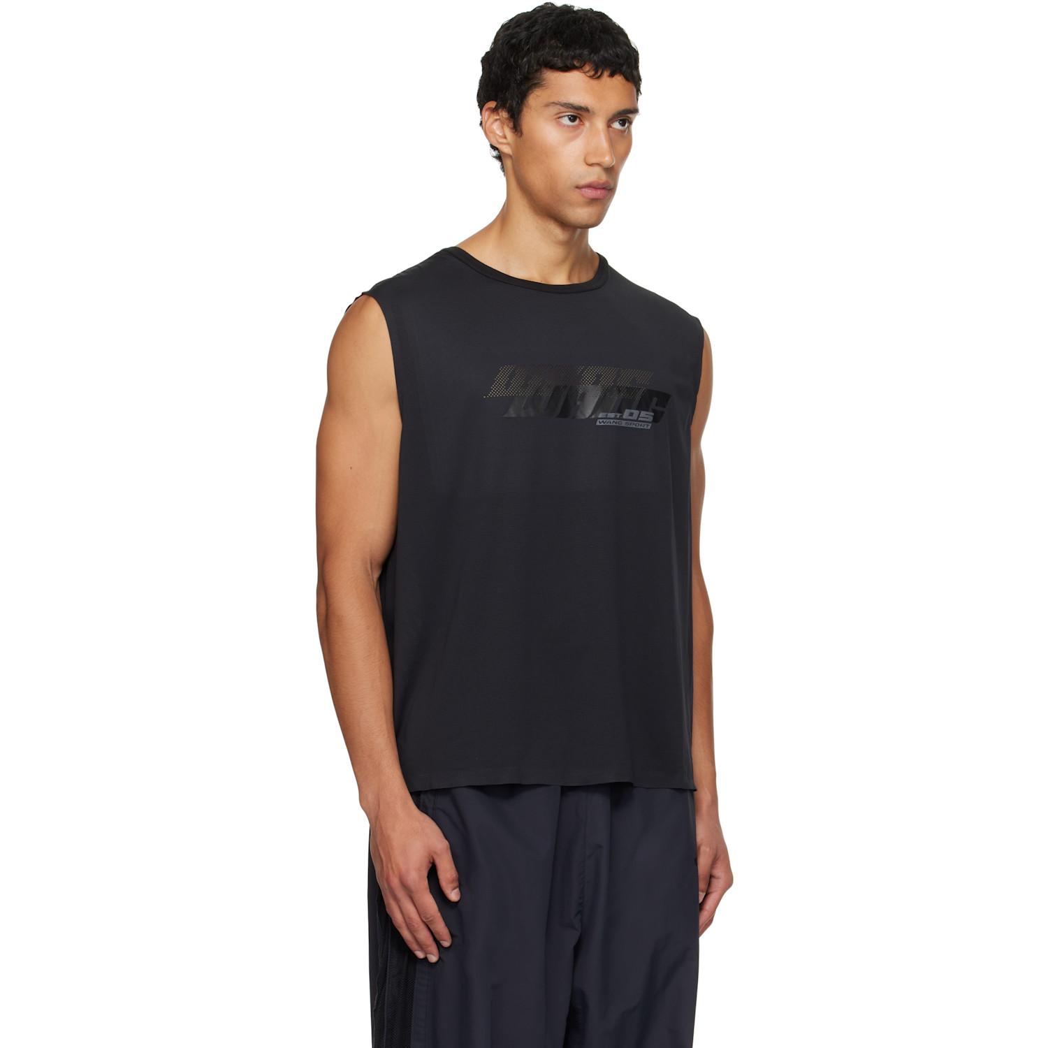 Alexander Wang Graphic Logo Muscle Tank Top in Black for Men | Lyst UK
