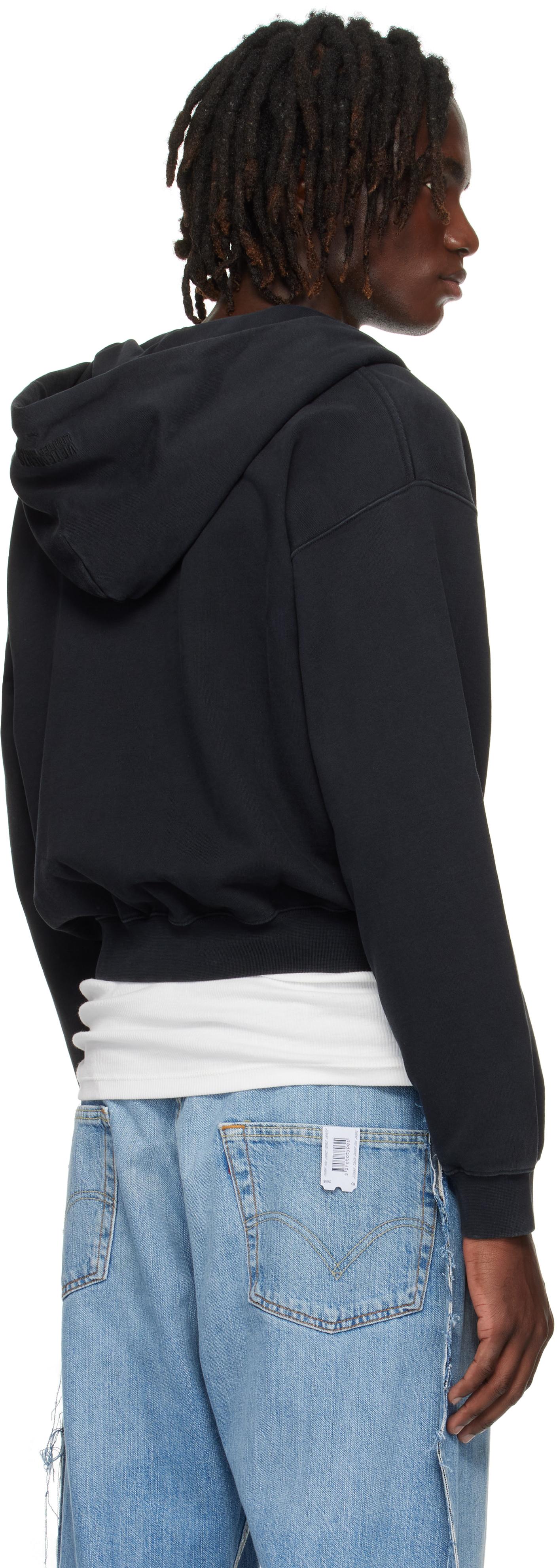 Vetements 'Fuck' Fitted Zip-Up Hoodie in Black for Men | Lyst