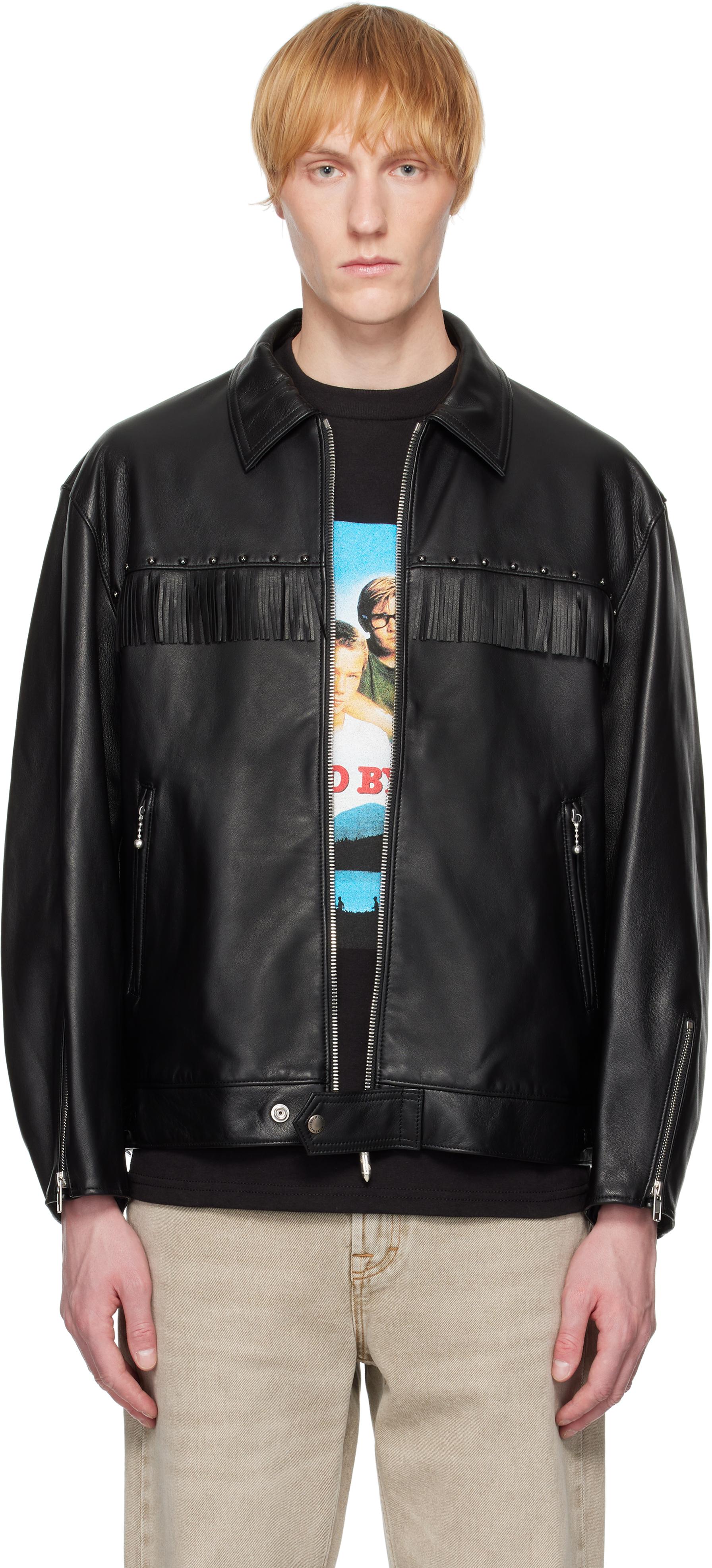 ジャケット・アウター WACKO MARIA SINGLE RIDERS LEATHER JACKET WACKO MARIA/LEATHER SINGLE RIDERS JACKET（BLACK）［レザーシングル