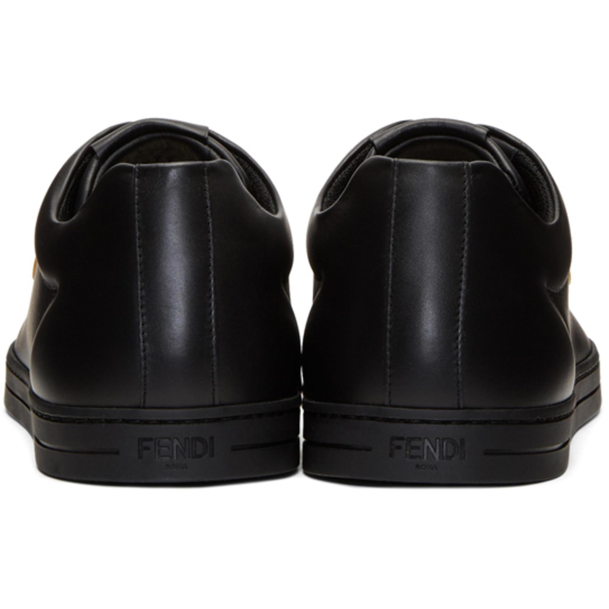 yellow and black fendi sneakers
