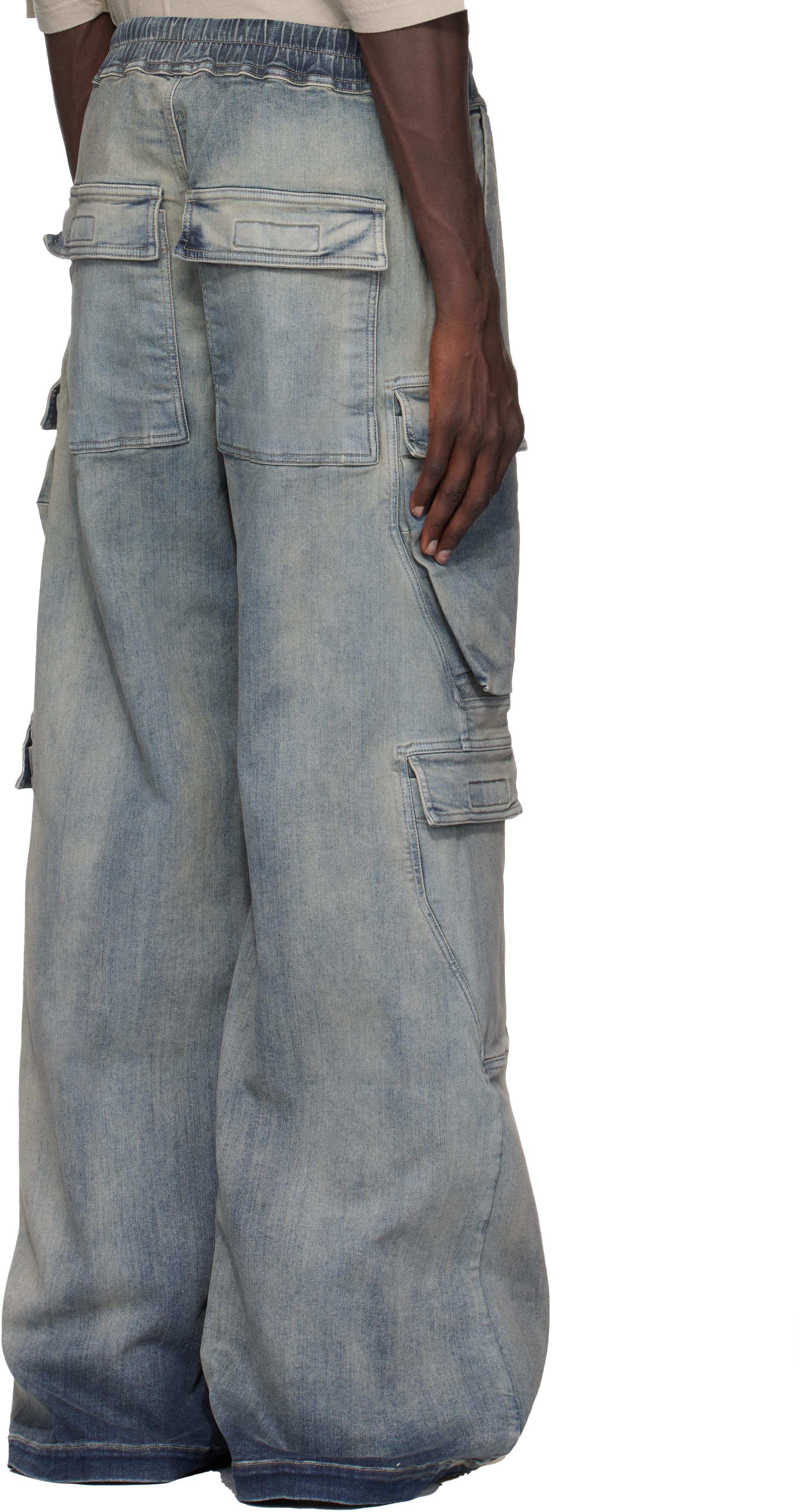 Rick Owens Porterville Double Cargo Jumbo Belas Denim Cargo
