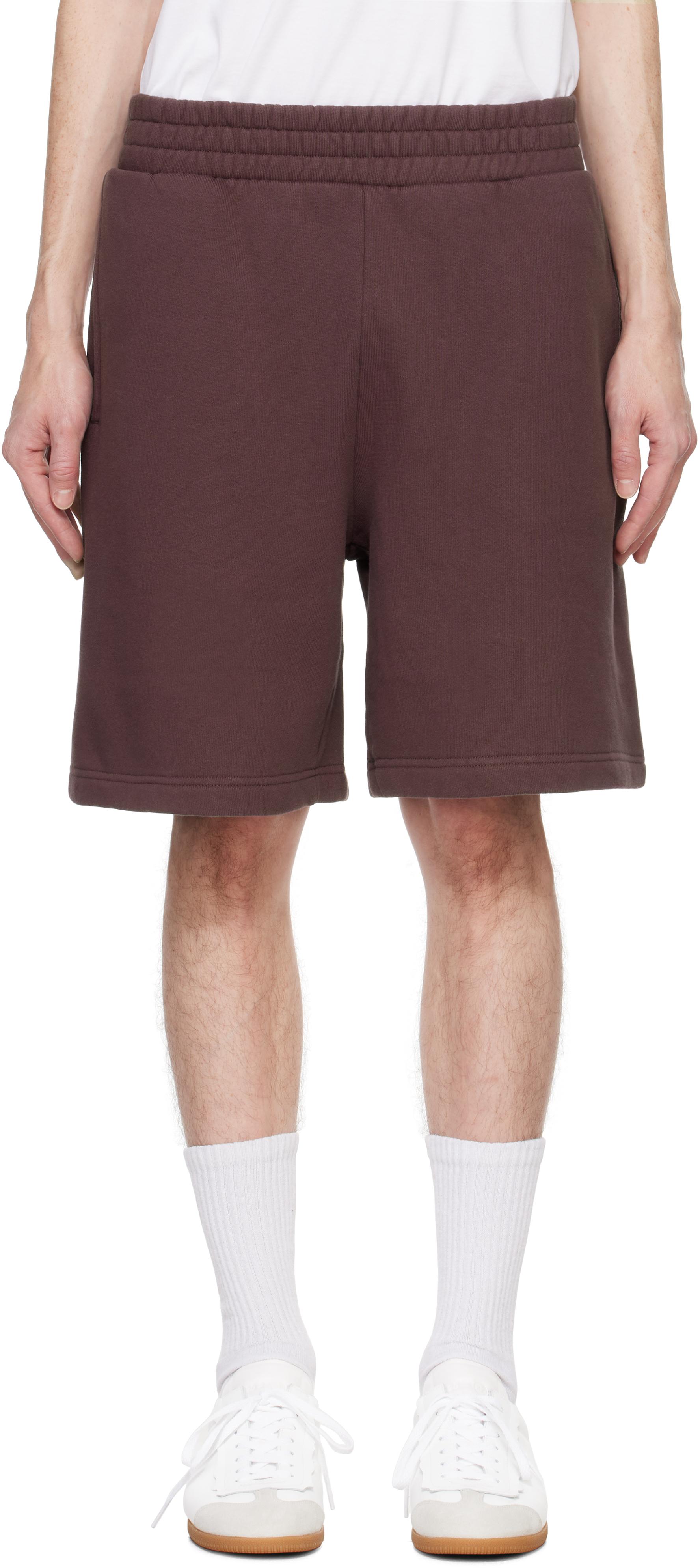 Palm Angels Burgundy College Sweat Shorts in Red for Men Lyst UK