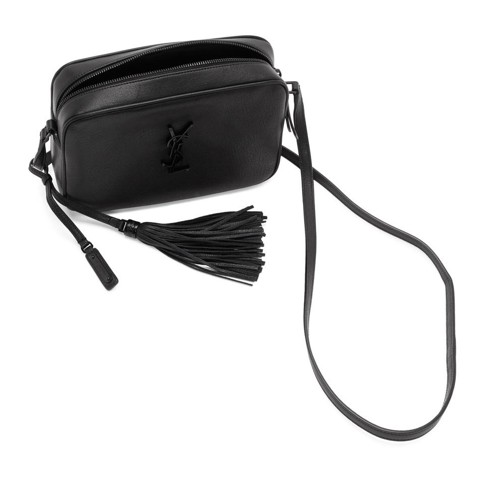 Saint Laurent Monogram Matelasse Lou Camera Bag - Black Crossbody