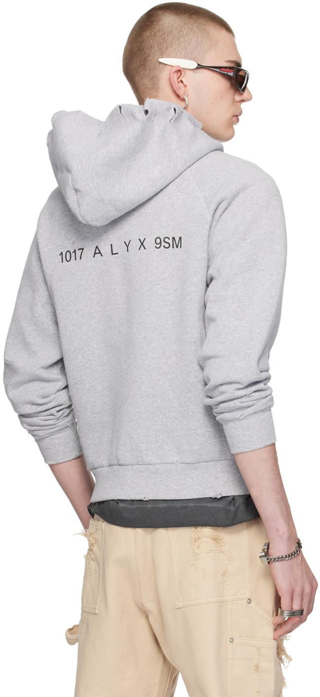 メンズ 1017 ALYX 9SM グレー ディストレス フーディ グレー | Lyst メンズ 1017 ALYX 9SM グレー ディストレス フーディ グレー | Lyst