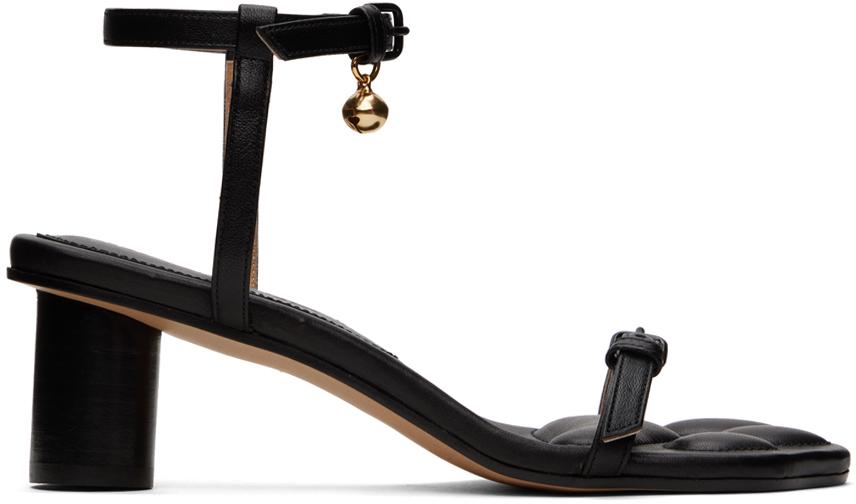 【関税込み】JW Anderson ブラック Tassel ヒールサンダル JW Anderson tassel-heel Leather Sandals | Black | FARFETCH BH