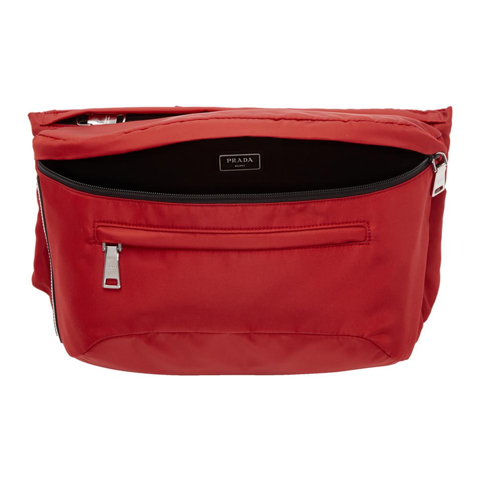 red prada nylon bag