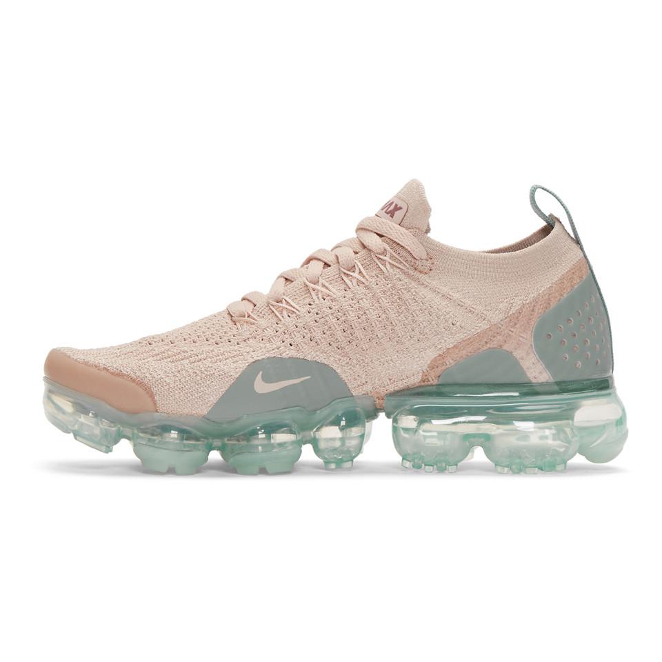 Nike Pink And Blue Air Vapormax Flyknit 2 Sneakers in Natural | Lyst  Australia