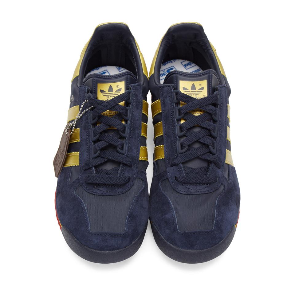 adidas Originals Suede Navy And Gold Sl 80 Spzl Sneakers in Blue for Men -  Lyst
